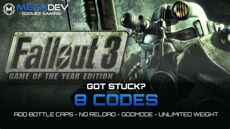 FALLOUT 3 GOTY Cheats: Add Bottle Caps, No Reload, Godmode, ... | Trainer by MegaDev - YouTube