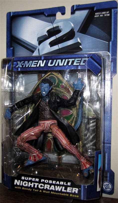 Super Poseable Nightcrawler X-Men 2 United X2 Action Figure Toy Biz