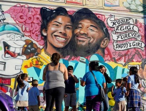 PHOTO Hundreds Of Fans At Kobe Gigi Mural In Downtown LA