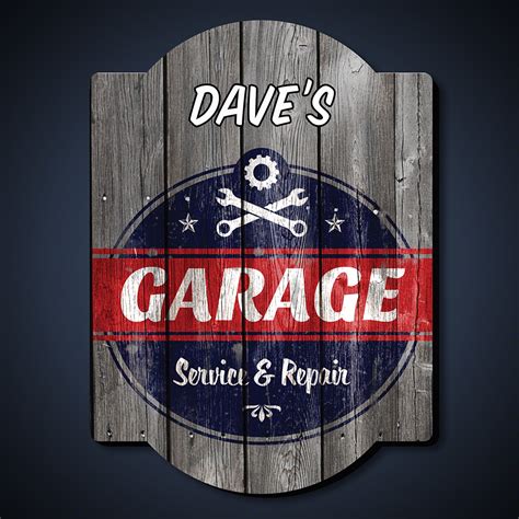 Vintage Personalized Garage Sign