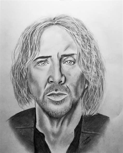 Nick Cage Cage, Nick, Male Sketch, Drawings, Sketches, Drawing, Portrait, Draw, Grimm