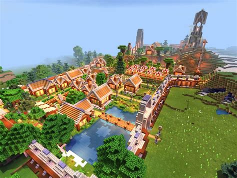 I made a Minecraft custom village with some addons and its own money ...