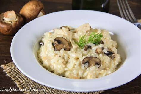 Chicken and Mushroom Risotto - Simply Home Cooked