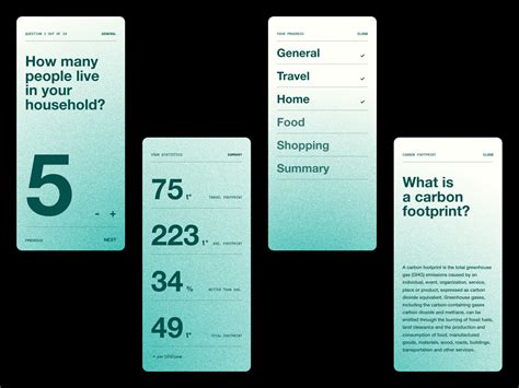 Carbon Footprint Offset Calculator by Rui Lourenço for Flod on Dribbble
