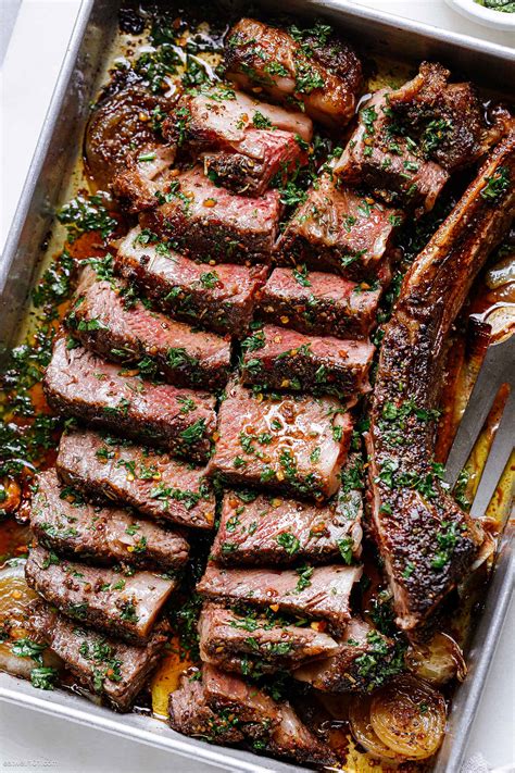 Garlic Herb Butter Steak Recipe in Oven – Oven Roasted Steak Recipe — Eatwell101