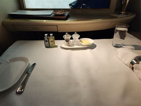 Emirates First Class Food Review + Menu - Christchurch to Sydney