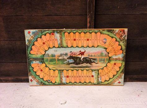 Antique Horse Racing Game Board Decorative Vintage Gameboard | Horse ...