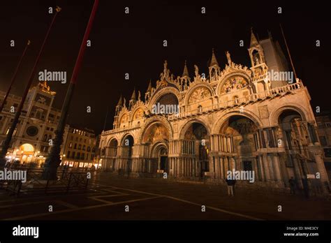 Night Venice - Cathedral of San Marco Stock Photo - Alamy