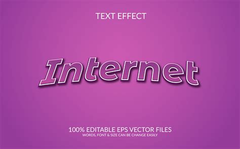 World Internet Day 3D Editable Vector Eps Text Effect Template Design