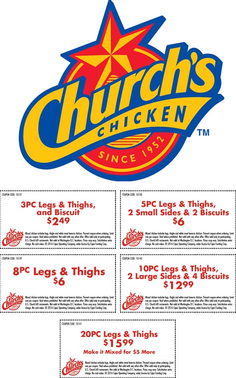 Churchs Chicken August 2021 Coupons and Promo Codes 🛒