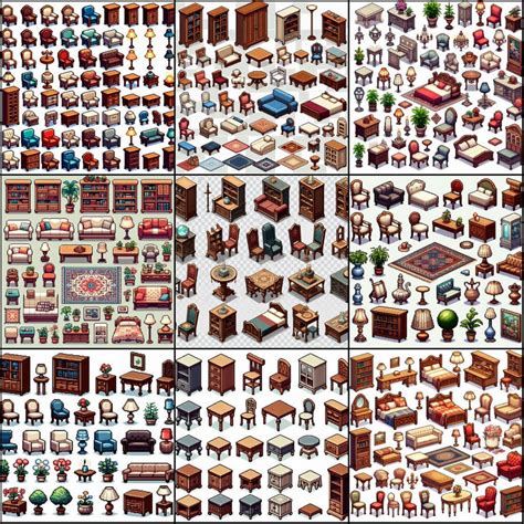 7000+ Pixel Art 2D Game Art Indoor Mixed Bundle by PixelGameResources ...