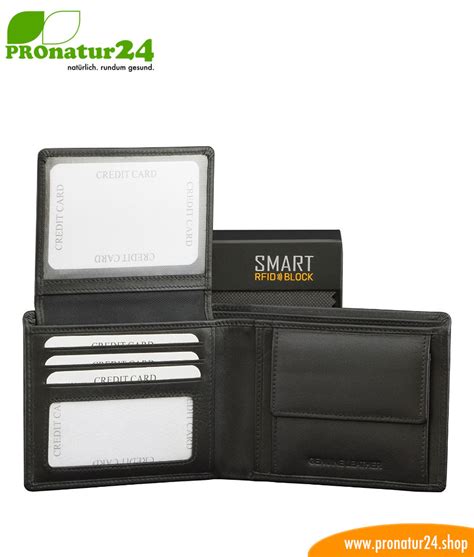 Wallet with RFID NFC protection included for credit cards, EC cards, etc. For men and women