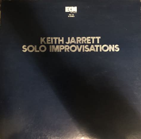 Keith Jarrett - Solo Improvisations (1976, Vinyl) | Discogs