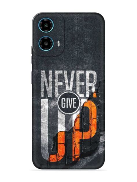 Buy Never Give Up Soft Silicone Case for Motorola Moto G34 (5G) at Rs ...