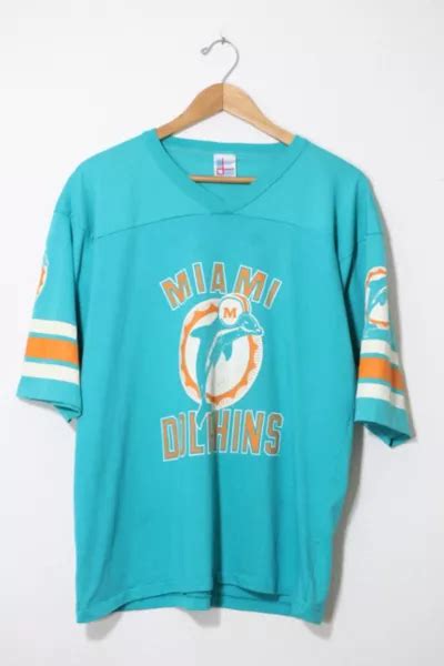 Vintage NFL Miami Dolphins Jersey Replica T-shirt Made in USA | Urban Outfitters