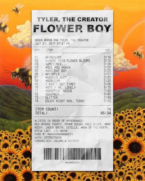 Tyler the creator flower boy steve lacy - billamall