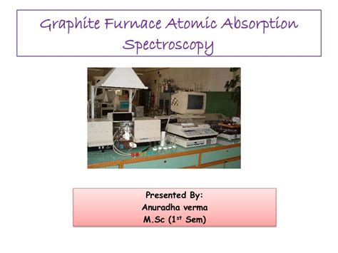 Graphite furnace atomic absorption spectroscopy