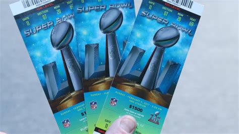 Super bowl tickets - ailader