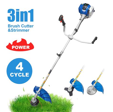 Gas Powered Weed Eater 4-Cycle Gasoline Brush Cutter Straight Shaft String Trimmer | lupon.gov.ph