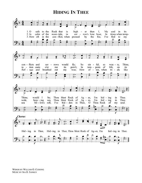 Hiding In Thee | Hymns lyrics, Love songs lyrics, Love songs