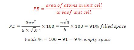 Welcome to Chem Zipper.com......: How to calculate packing fraction or packing efficiency of two ...