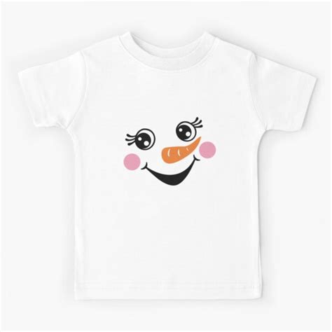 "Snowman face,Christmas snowman, Cute Snowman, Christmas Silhouette " Kids T-Shirt for Sale by ...