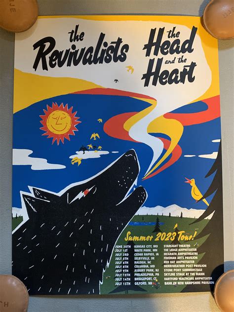 Head and the Heart & Revivalist Summer Tour 2023 : r/concertposterporn