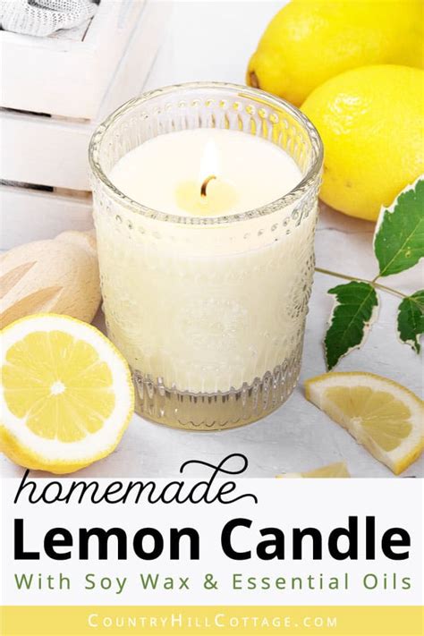 Lemon Candle DIY {Lemon Scented Candles Recipe}