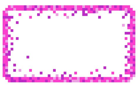 Transparent Pixel Art Border - Janainataba