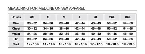 Size Chart - BH Medwear