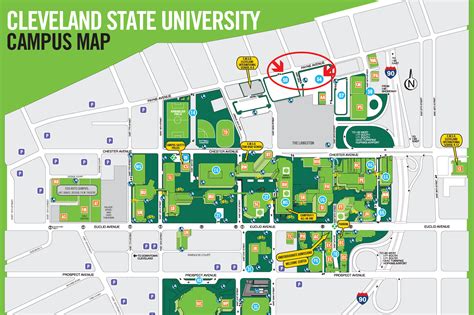 Cleveland State University Campus Map - Anetta Mathilda