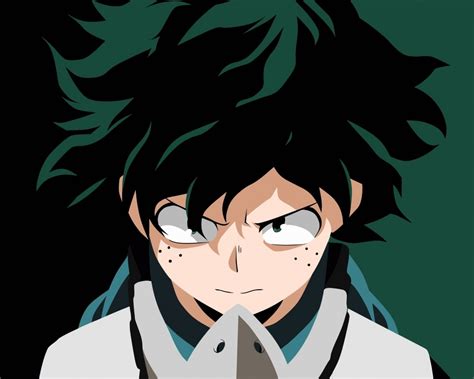 Download wallpaper 1280x1024 angry, face, izuku midoriya, boku no hero academia, standard 5:4 ...