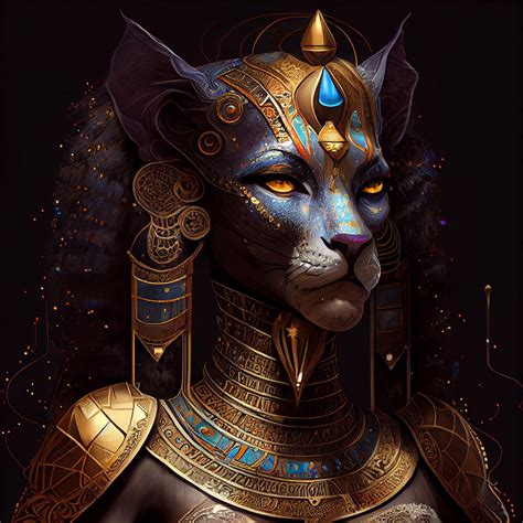 Goddess Sekhmet Lady of Flames Digital Art by VRL Arts - Fine Art America