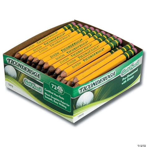 Bulk Ticonderoga® Golf Pencils, Box of 72 | Oriental Trading