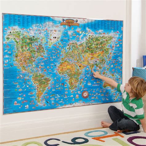 Giant Maps | Kids wall murals, Murals for kids, Wall murals