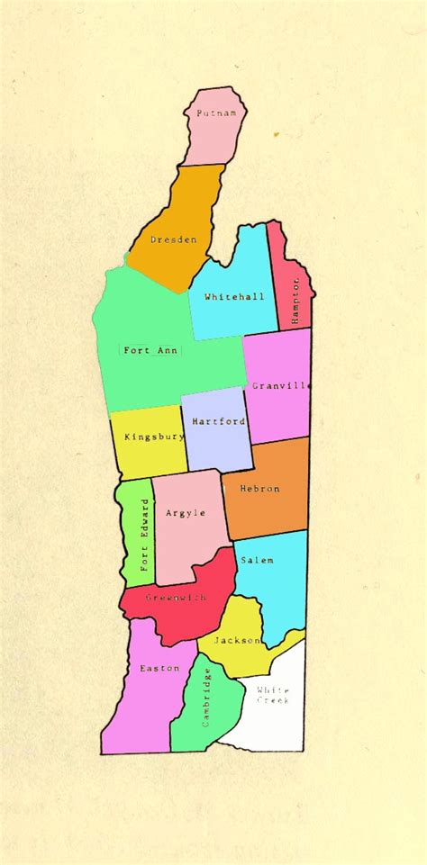 Current Map of Washington County Townships