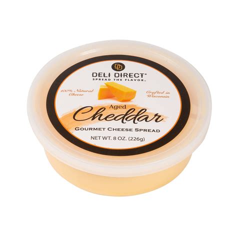 Buy Deli Direct Wisconsin Aged Cheddar Spreadable Cheese Spread and Dip for Crackers, Pretzels ...