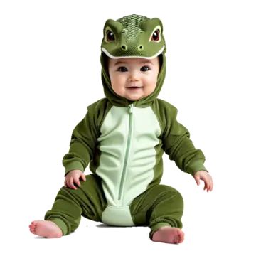 Cute Baby Wearing Komodo Dragon Suit, Cute Baby, Wearing Komodo Dragon Suit, Baby Wearing Komodo ...