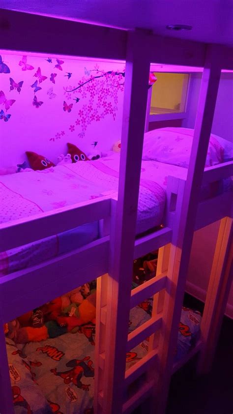 Bunkbed with LEDs & Wardrobe by handmadebunkbeds.com | Bunk beds, Wardrobe