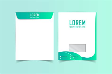 Envelope Design A4 Size Vector Graphic by Ju Design · Creative Fabrica