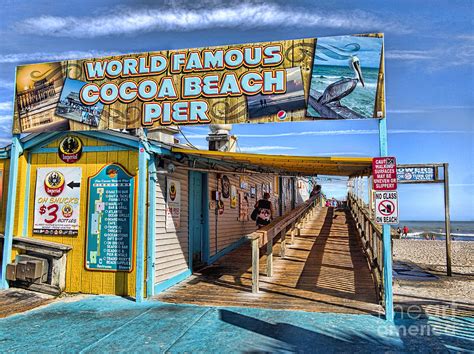 Cocoa Beach Pier In Florida Photograph by David Smith