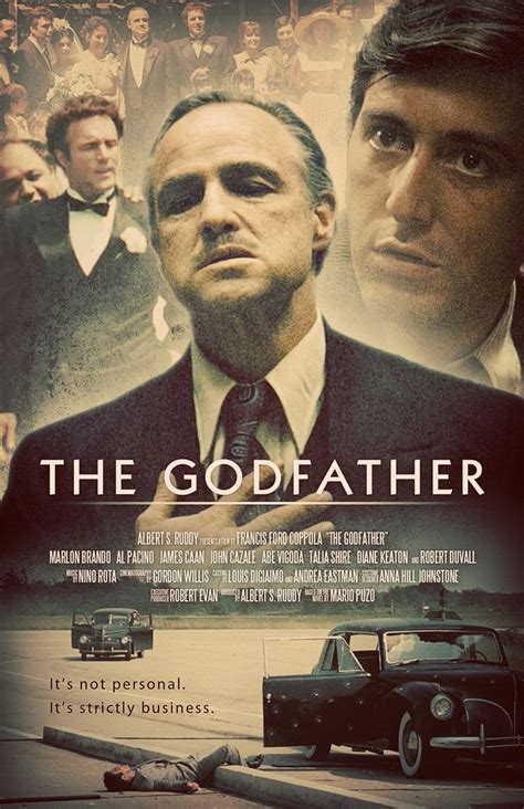 The Godfather - Alternative movie poster featuring Marlon Brando, Al ...