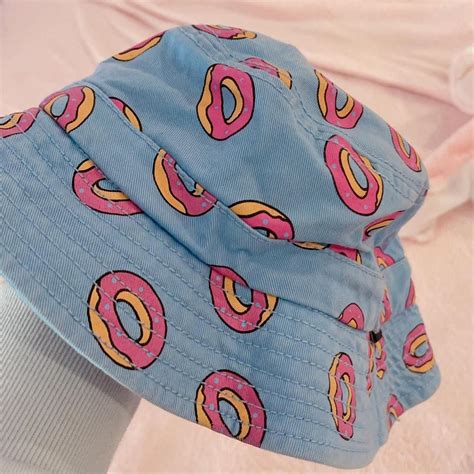 Golf Wang Men's Blue and Pink Hat | Depop