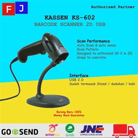 Jual Barcode Scanner Kassen Ks-602 2d Usb Garansi Resmi Di Seller Smfj Official Store - Komplek ...