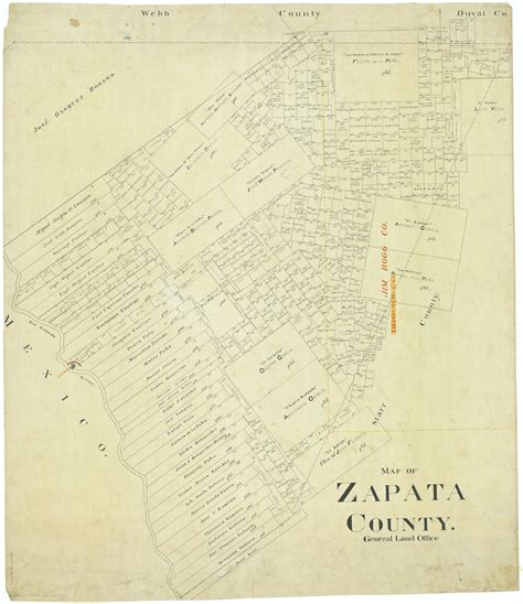 Map of Zapata County | 63144, Map of Zapata County, General Map ...