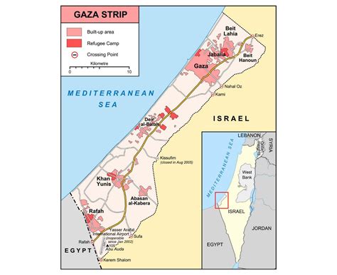 Maps of Gaza Strip | Collection of maps of Gaza Strip | Asia | Mapsland | Maps of the World