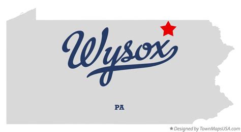 Map of Wysox, PA, Pennsylvania