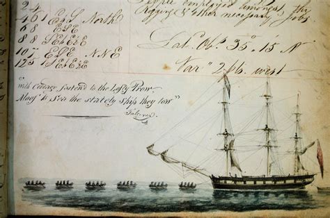 Illustrated Manuscript Ship’s Log Sails to Success | Art & Object