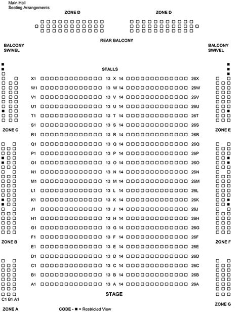 The Albert Halls, Stirling | Seating Plan, view the seating chart for ...