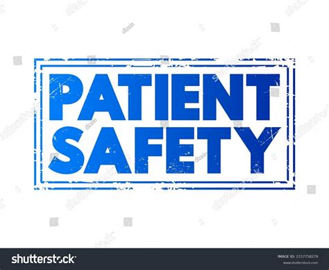 Patient Safety Prevention Errors Adverse Effects Stock Vector (Royalty ...